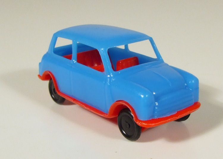 Lot With 50 Vintage Plastic Mini Coopers (PEZ), Italy  