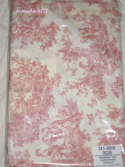 WAVERLY BABY PINK COCOA TOILE 8PC CRIB BEDDING SET  