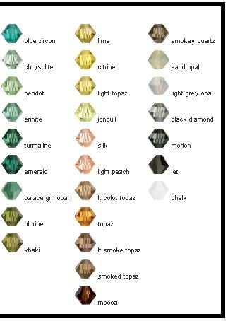 adición para arriba a 50 cristales de una amplia gama de colores 