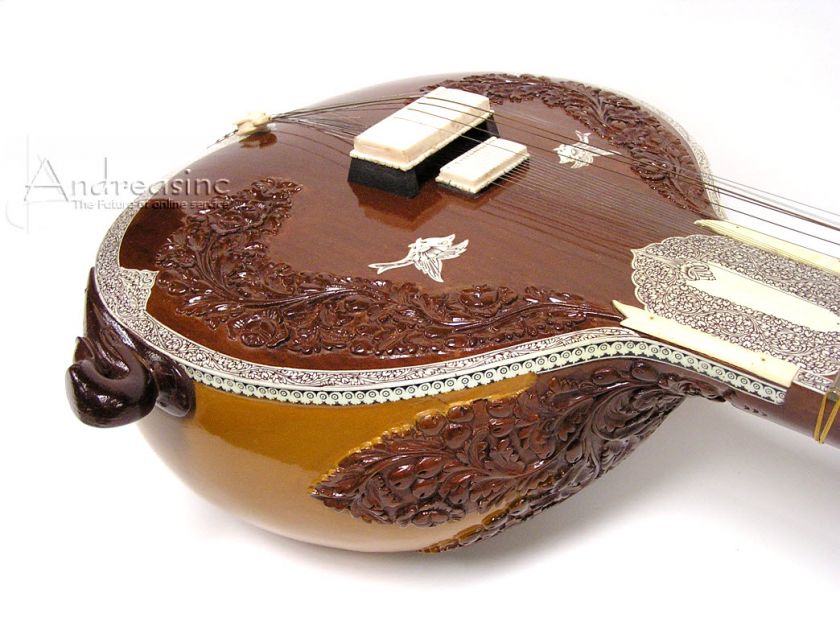 PROFESSIONAL QUALITY SUR BAHAR RKS PRO INDIAN BASS SITAR & HARD CASE 