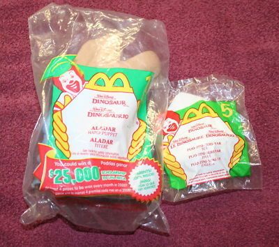 2000 Dinosaur McDonalds Happy Meal Toys 2 ea.  