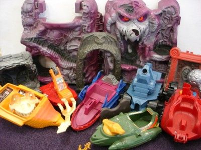   VEHICLES FOR PARTS MOTU MASTERS UNIVERSE CASTLE GREYSKULL LOT  