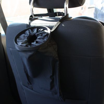   Car Set Neoprene Phone Holder Document Folder Litter Bag Black  