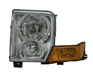 Driver Side Head Light Lens & Housing   Halogen   Jeep Commander   06 