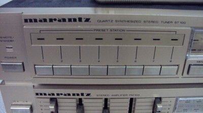 MARANTZ MODEL No TA100 STEREO TUNER ST100 STEREO AMPLIFIER PM100 