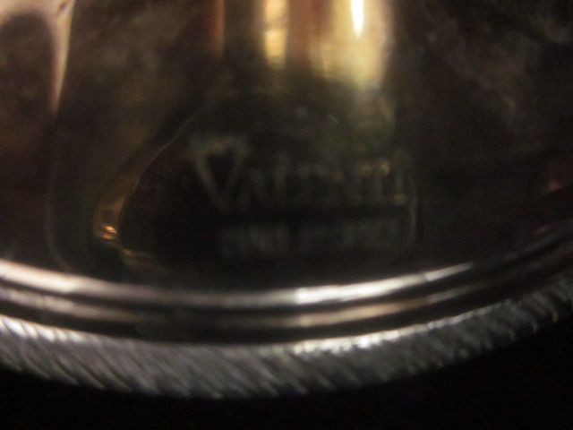 VALENTI Silver Toned Tall Caviar Cup With Glass Insert  