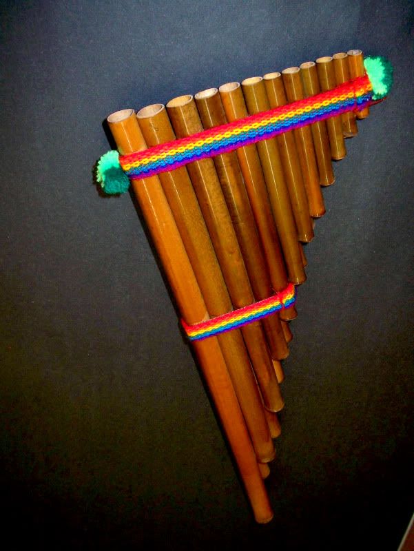 Andean style Pan flute, Pan Pipes or Zampona 3 octave 23 canes 2 rows 