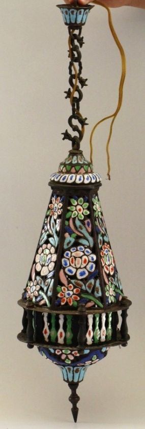 Rare Islamic Syrian Enameled Mosque Lamp  