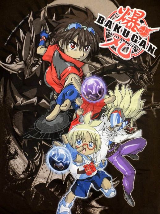 Boys Tee Shirt Bakugan Battle Brawlers Anime Dan Marucho M  