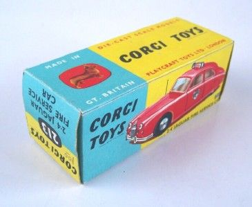 CORGI 213 JAGUAR 2.4 FIRE SERVICE CAR, 1st issue, RARE  