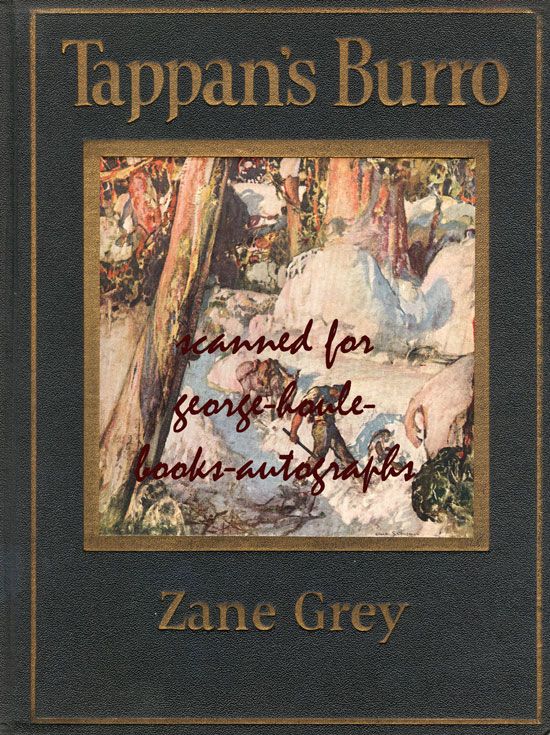 ZANE GREY~1ST~DJ~TAPPANS BURRO~SIGNED~LONG KEY FLORIDA  