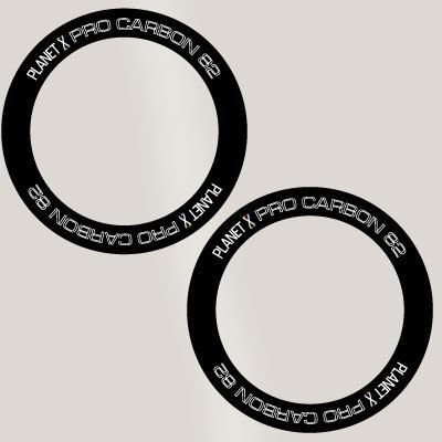 Planet X Pro Carbon 82 Deep Rim Wheel Decal Sticker kit  