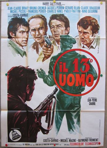 eq01 UN HOMME DE TROP COSTA GAVRAS GREAT 4sh POSTER ITA  