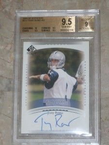 TONY ROMO 2003 SP AUTHENTIC AUTO/1200 BGS 9.5 GEM MINT  