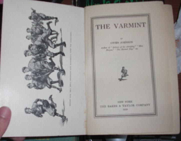 JOHNSON, Owen Frederick Gruger THE VARMINT 1st rare  