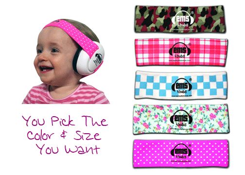 Infant Baby Ems Earmuffs 4 Bubs Ear Hearing Protection Ear Muffs 