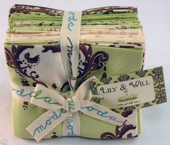 Moda Bunny Hill Lily & Will 20 Fat Quarters Baby Green  