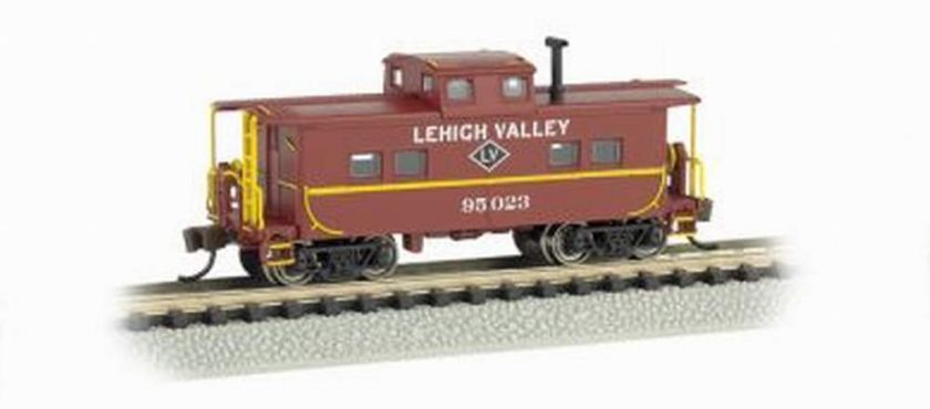 BACHMANN N NORTHEAST STEEL CABOOSE LEHIGH VALLEY (red)  