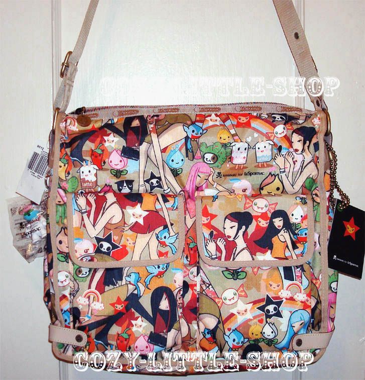 NWT LeSportsac TOKIDOKI PLAYGROUND*CAMPEGGIO* Bag~RARE~  