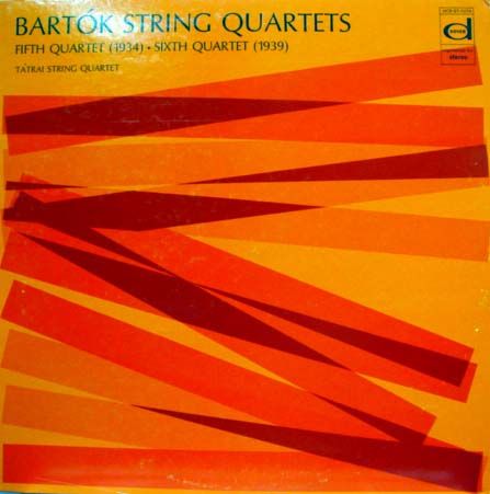 TATRAI STRING QUARTET bartok quartets 5 & 6 LP mint   