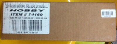 Panini National Treasures 2010 11 Basketball 4 Box Sealed Case 10 11 