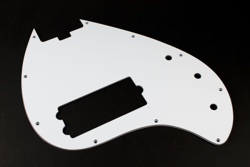 Bass pickguard Musicman® Olp style White 5 string  