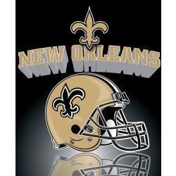   Orleans Saints NFL Football Ultra Soft Fleece Blanket Throw 50x60