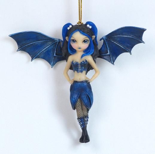 JASMINE GRIFFITH FAIRY BAT WINGS ORNAMENT STRANGELING  