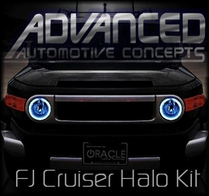 07+ Toyota FJ Cruiser Headlight hid HALO Demon Eyes Kit  
