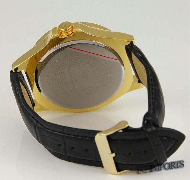 ICE MAXX/JOJINO TECHNO HIP HOP DIAMOND WATCH GOLD BLING  