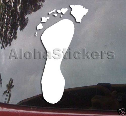 HAWAII ISLANDS FOOT FEET Vinyl Decal Island Sticker H17  