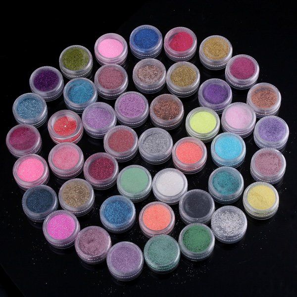   Glitter Acrylic Powder Dust For Nail Art Tips New BODY PIGMENT Powder