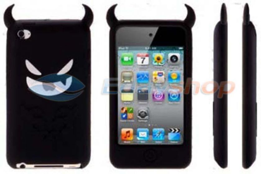   Devil Silicone Soft Skin Cover Case For iPod Touch 4 4G 4th Gen  