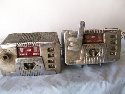 TWO Viking Cab Taxi Meters Vintage  