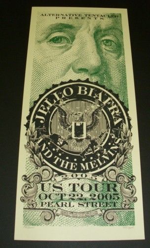 JELLO BIAFRA THE MELVINS Limited Concert Poster US Tour  