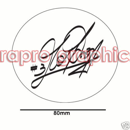 Max Biaggi Signature Decal  