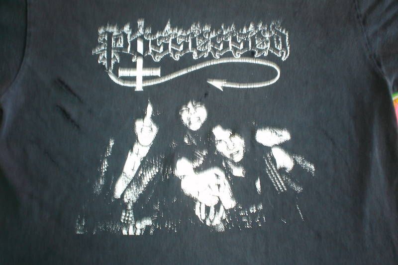 POSSESSED METAL TEE SHIRT SOFT OLD BEAT UP  