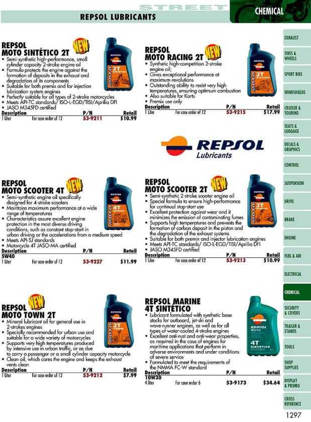 Repsol Moto Sintetico 2t 1l Syn Blend (Engine Oil)  