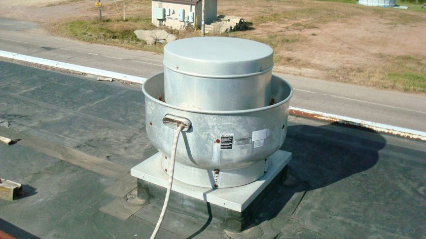 Green Heck and Bohn Rooftop Exhaust Fans (Mushroom)  