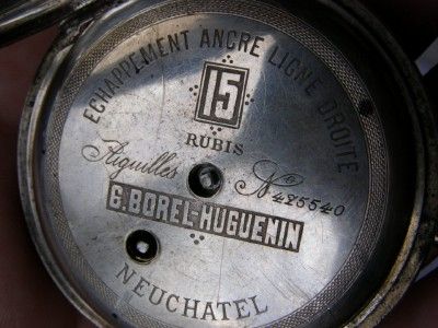 Antique 19th century G.Borel Hugoenin Neuchatel watch  