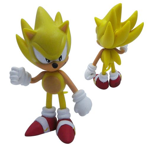 6x The HEDGEHOG Super Sonic Characters PVC Figure Set  