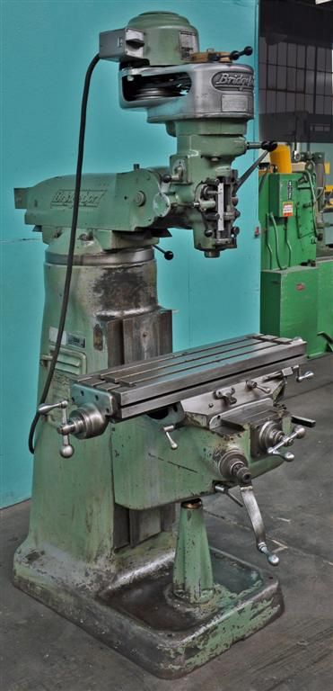 BRIDGEPORT J HEAD” VERTICAL MILLING MACHINE 9 x 32 TABLE  