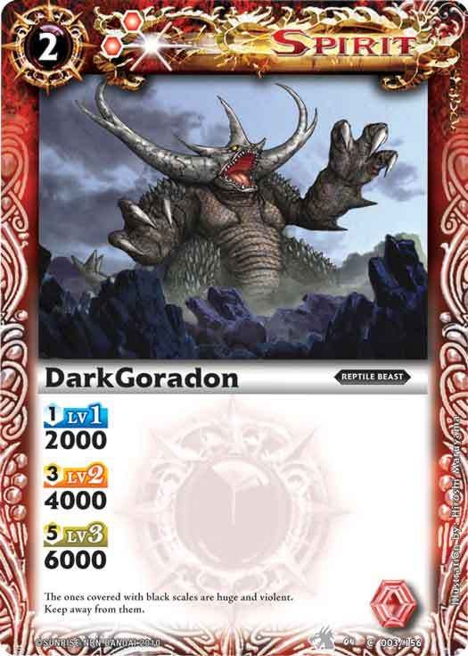 Battle Spirits TCG AOD Common DarkGoradon #003/156 X3  