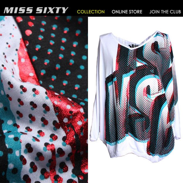 HOT Stunning Bat Like MISS SIXTY Lady Cool T shirt Top  