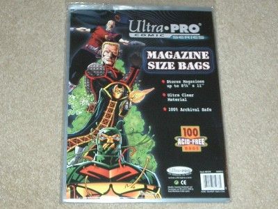 100) ULTRA PRO MAGAZINE BAGS  