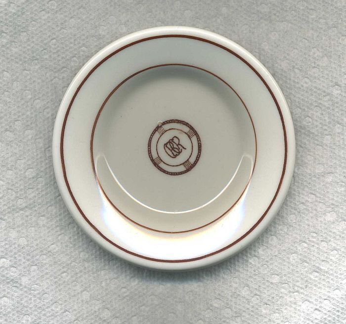 OLD Cincinnati Burnside & Cumberland River Railroad  China Dish Butter 