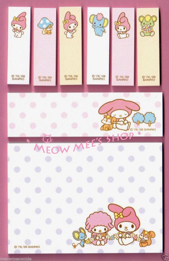 My Melody Memo Note Pads Sticky / Post it Japan  