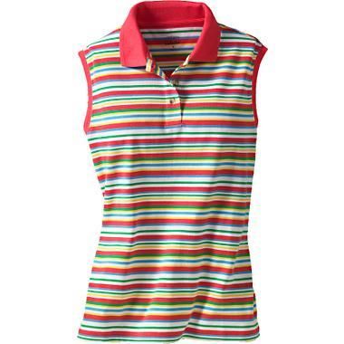 NWT~Darling CABELAS Melon Stripe Polo Shirt~Large~L  