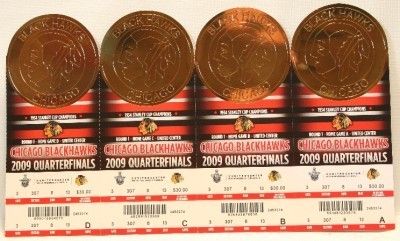 2009 Chicago Blackhawks Round 1 Playoff Tickets Calgary  