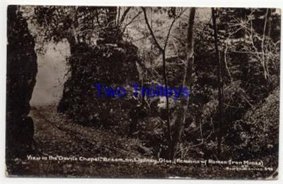 Devils Chapel Roman Iron Mine Remains England Postcard  